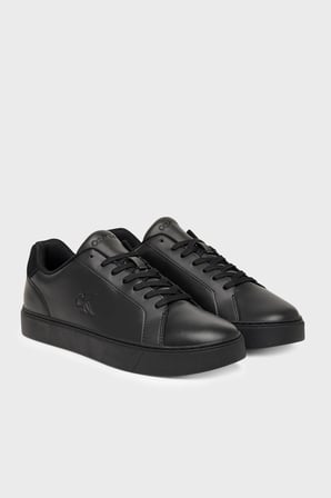 Calvin Klein Deri Logolu Sneaker Ayakkabı YM0YM0143500T Erkek AYAKKABI YM0YM01435 00T SİYAH
