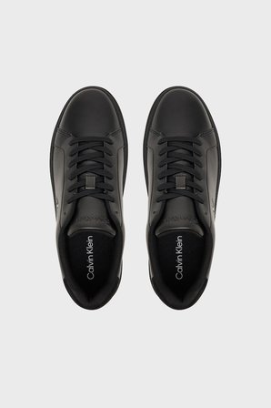 Calvin Klein Deri Logolu Sneaker Ayakkabı YM0YM0143500T Erkek AYAKKABI YM0YM01435 00T SİYAH
