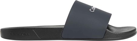 CALVIN KLEIN Erkek Marka Logolu Şık Görünüşlü Tek Bantlı Kalın Tabanlı Kaymaz Rahat Dayanıklı Terlik Lacivert Terlik HM0HM02107 0ZR