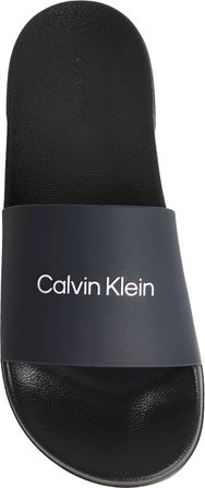 CALVIN KLEIN Erkek Marka Logolu Şık Görünüşlü Tek Bantlı Kalın Tabanlı Kaymaz Rahat Dayanıklı Terlik Lacivert Terlik HM0HM02107 0ZR