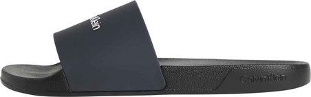 CALVIN KLEIN Erkek Marka Logolu Şık Görünüşlü Tek Bantlı Kalın Tabanlı Kaymaz Rahat Dayanıklı Terlik Lacivert Terlik HM0HM02107 0ZR
