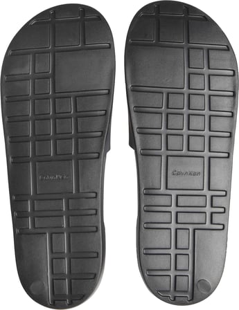 CALVIN KLEIN Erkek Marka Logolu Şık Görünüşlü Tek Bantlı Kalın Tabanlı Kaymaz Rahat Dayanıklı Terlik Lacivert Terlik HM0HM02107 0ZR