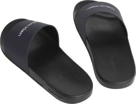 CALVIN KLEIN Erkek Marka Logolu Şık Görünüşlü Tek Bantlı Kalın Tabanlı Kaymaz Rahat Dayanıklı Terlik Lacivert Terlik HM0HM02107 0ZR