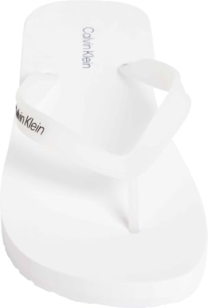 CALVIN KLEIN Erkek Marka Logolu Günlük Kullanıma Uygun Beyaz Terlik HM0HM02105 YBR