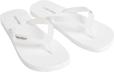 CALVIN KLEIN Erkek Marka Logolu Günlük Kullanıma Uygun Beyaz Terlik HM0HM02105 YBR