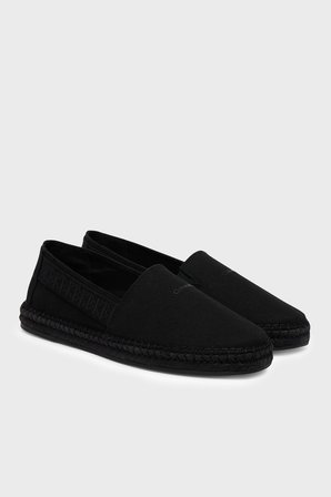 Calvin Klein Logolu Espadril HM0HM020750GJ Erkek ESPADRİL HM0HM02075 0GJ SİYAH