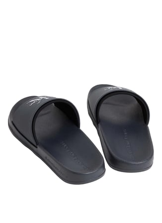 Calvin Klein Lacivert Erkek Plaj Terliği ESS SLIDE RUBBER NEOPRENE