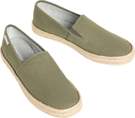 CALVIN KLEIN Erkek Marka Logolu Günlük Kullanıma Uygun HAKİ Espadril HM0HM02076 LDI