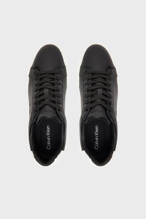 Calvin Klein Deri Logolu Sneaker Ayakkabı YM0YM0134406W Erkek AYAKKABI YM0YM01344 06W SİYAH