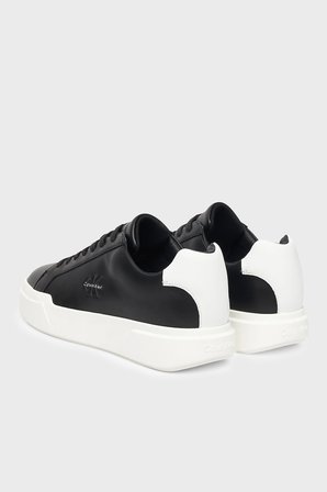 Calvin Klein Deri Logolu Sneaker Ayakkabı YM0YM0134406W Erkek AYAKKABI YM0YM01344 06W SİYAH