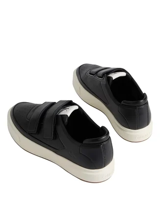 Calvin Klein Siyah Erkek Sneaker BASKET CUPSOLE 2STRAPS LTH