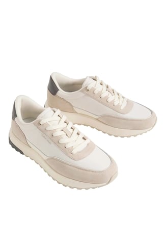 Calvin Klein Ekru Erkek Sneaker CITY RUNNER LACEUP NY MIX