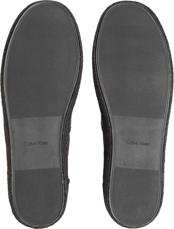 CALVIN KLEIN Erkek Marka Logolu Günlük Kullanıma Uygun Siyah Espadril HM0HM02076 0GJ