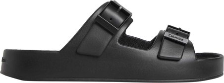 CALVIN KLEIN Erkek Marka Logolu Çift Bantlı Rahat Tabanlı Şık Görünüşlü Günlük Ve Plaj Kullanımına Uygun Siyah Terlik HM0HM02116 0GJ