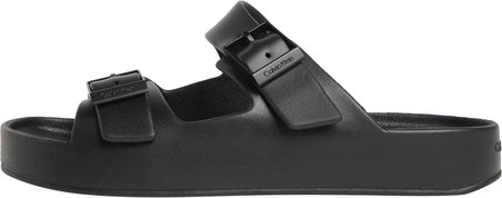 CALVIN KLEIN Erkek Marka Logolu Çift Bantlı Rahat Tabanlı Şık Görünüşlü Günlük Ve Plaj Kullanımına Uygun Siyah Terlik HM0HM02116 0GJ