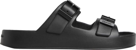 CALVIN KLEIN Erkek Marka Logolu Çift Bantlı Rahat Tabanlı Şık Görünüşlü Günlük Ve Plaj Kullanımına Uygun Siyah Terlik HM0HM02116 0GJ