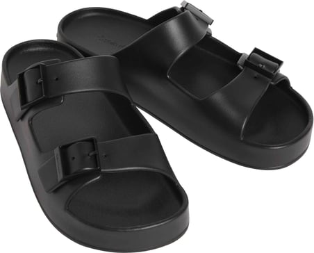 CALVIN KLEIN Erkek Marka Logolu Çift Bantlı Rahat Tabanlı Şık Görünüşlü Günlük Ve Plaj Kullanımına Uygun Siyah Terlik HM0HM02116 0GJ