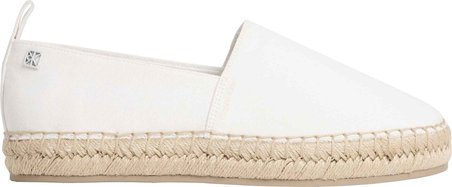CALVIN KLEIN Kadın Marka Logolu Günlük Kullanıma Uygun Beyaz Espadril HW0HW02931 YAD