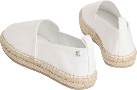 CALVIN KLEIN Kadın Marka Logolu Günlük Kullanıma Uygun Beyaz Espadril HW0HW02931 YAD
