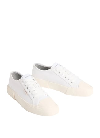 Calvin Klein Beyaz Kadın Sneaker VULC LOW LACEUP CANVAS