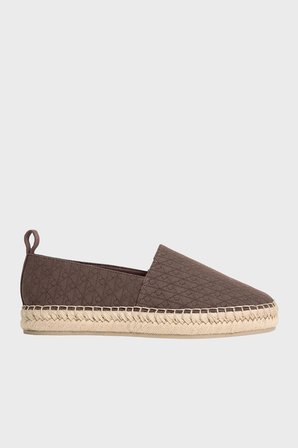 Calvin Klein Logolu Espadril HW0HW02933 Bayan ESPADRİL HW0HW02933 HJO KAHVE