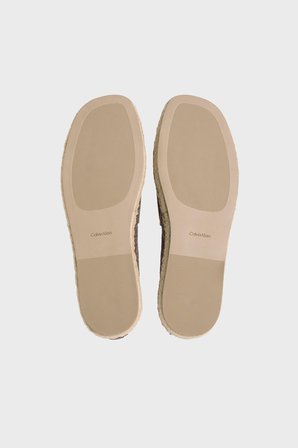 Calvin Klein Logolu Espadril HW0HW02933 Bayan ESPADRİL HW0HW02933 HJO KAHVE