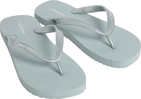 CALVIN KLEIN Kadın Parmak Arası Gri Terlik HW0HW02956 PAC