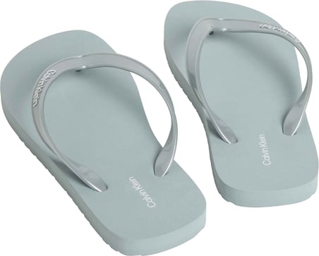CALVIN KLEIN Kadın Parmak Arası Gri Terlik HW0HW02956 PAC