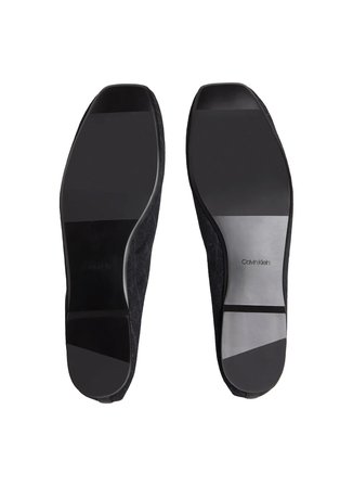 Calvin Klein Siyah Kadın Babet SQUARE BALLERINA MESH