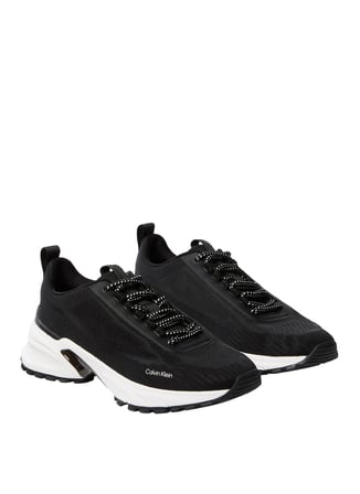 Calvin Klein Siyah Erkek Sneaker HIKE RUNNER LACEUP KNIT