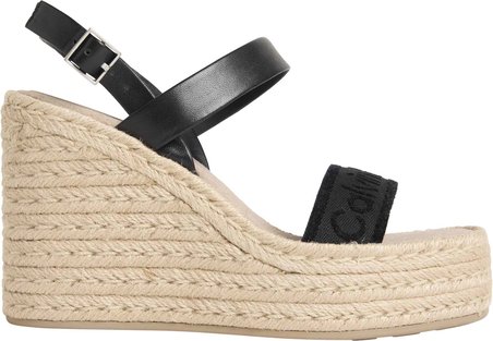 CALVIN KLEIN Kadın Marka Logolu Günlük Kullanıma Uygun Siyah Espadril HW0HW02901 BEH