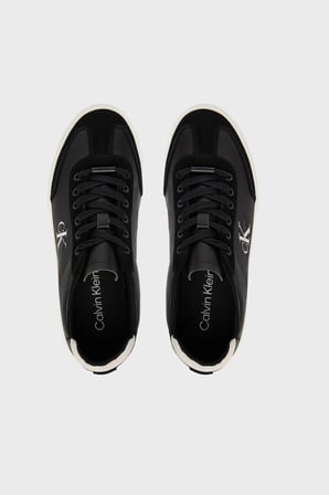 Calvin Klein Deri Logolu Sneaker Ayakkabı HW0HW0298401R Bayan AYAKKABI HW0HW02984 01R SİYAH