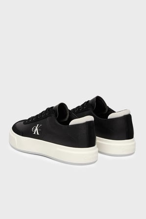 Calvin Klein Deri Logolu Sneaker Ayakkabı HW0HW0298401R Bayan AYAKKABI HW0HW02984 01R SİYAH