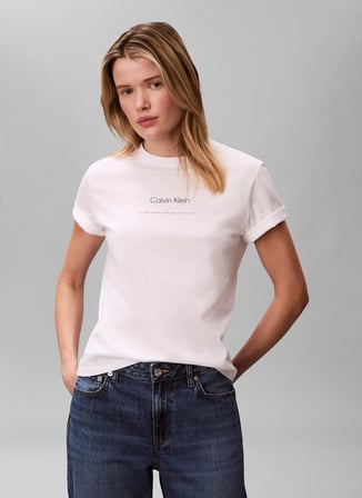 Calvin Klein Jeans Beyaz Erkek Gömlek LV04RF121GYAA Beyaz Gömlek