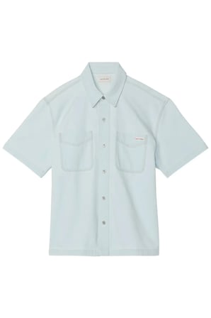 SHORT SLEEVE SHIRT B, VOL, S Erkek Mavi Gömlek