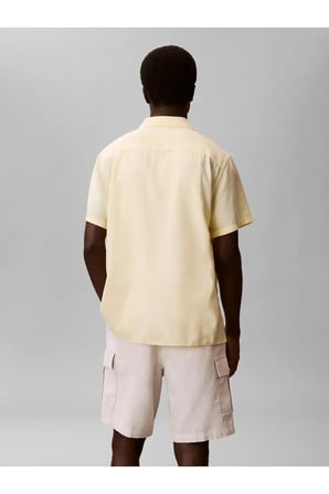 SS CAMP COLLAR SOLID, 41M, L Erkek Sarı Gömlek