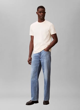 Calvin Klein Jeans Açık Sarı Erkek T-Shirt LV04RD254GZRK Açık Sarı T-Shirt