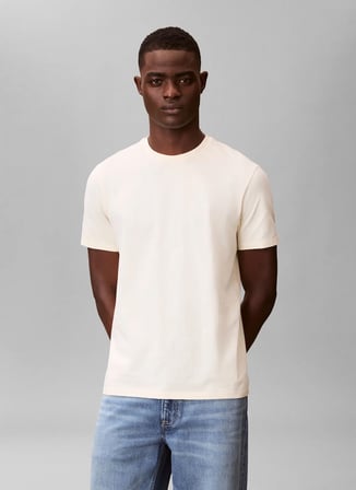 Calvin Klein Jeans Açık Sarı Erkek T-Shirt LV04RD254GZRK Açık Sarı T-Shirt