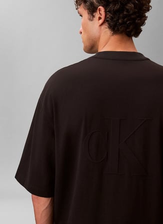 Calvin Klein Jeans Siyah Erkek T-Shirt LV04RF203GUB1 Siyah T-Shirt