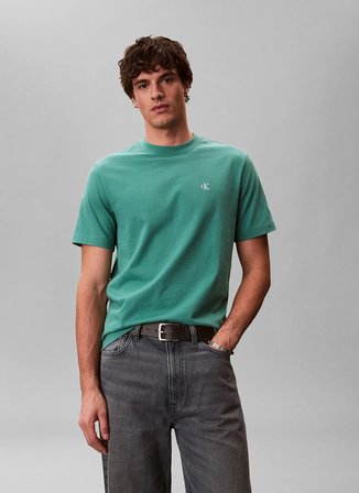 Calvin Klein Jeans Yeşil Erkek T-Shirt LV04RC275GVFL Yeşil T-Shirt