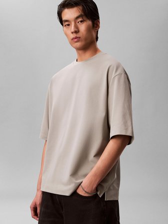 Calvin Klein Jeans Haki Erkek T-Shirt LV04RF203GPEZ Haki T-Shirt