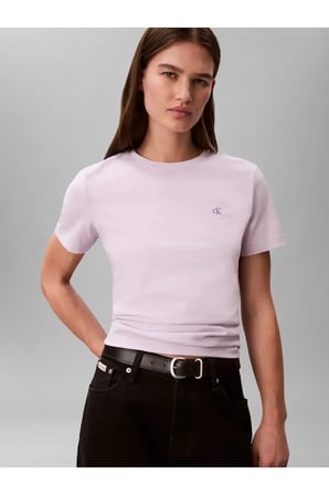 SS MONOGRAM CREW TEE, 3OQ Mor Kadın T-Shirt
