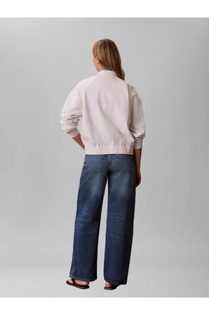 LINEN BOMBER JACKET, GNA, XXS Beyaz Kadın Ceket