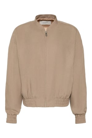 LINEN BOMBER JACKET, GNA, XXS Beyaz Kadın Ceket