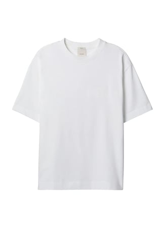 Calvin Klein Beyaz Erkek T-Shirt LV04LD224GYAF_SS RLXD 16S EMBRD TWI