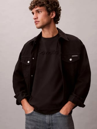Calvin Klein LV04LF811GUB1 20S Eu Wholesale Sportswear Grap Erkek Tişört