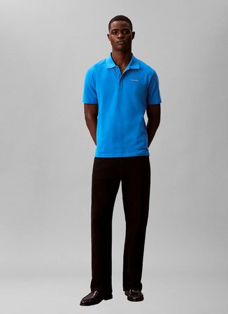 Calvin Klein Jeans Mavi Erkek Polo T-Shirt LV04RF209GCFM Mavi Polo T-Shirt