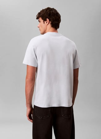 Calvin Klein Beyaz Erkek Logo Baskılı T-Shirt LV04LF811GCIQ_20S EU WHOLESALE SPOR