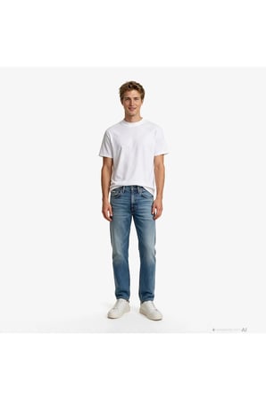 Tech Interlock Erkek Beyaz T-Shirt