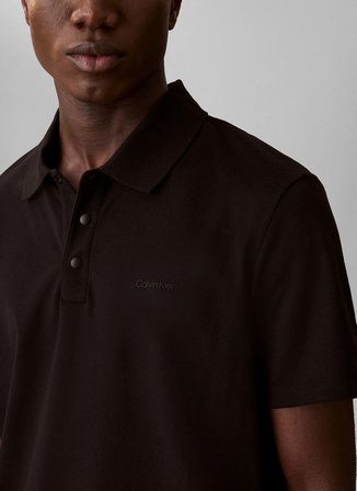 Calvin Klein Siyah Erkek Logo Baskılı Polo T-Shirt LV04LF208GUB1_SS TECH BIRDSEYE INTE